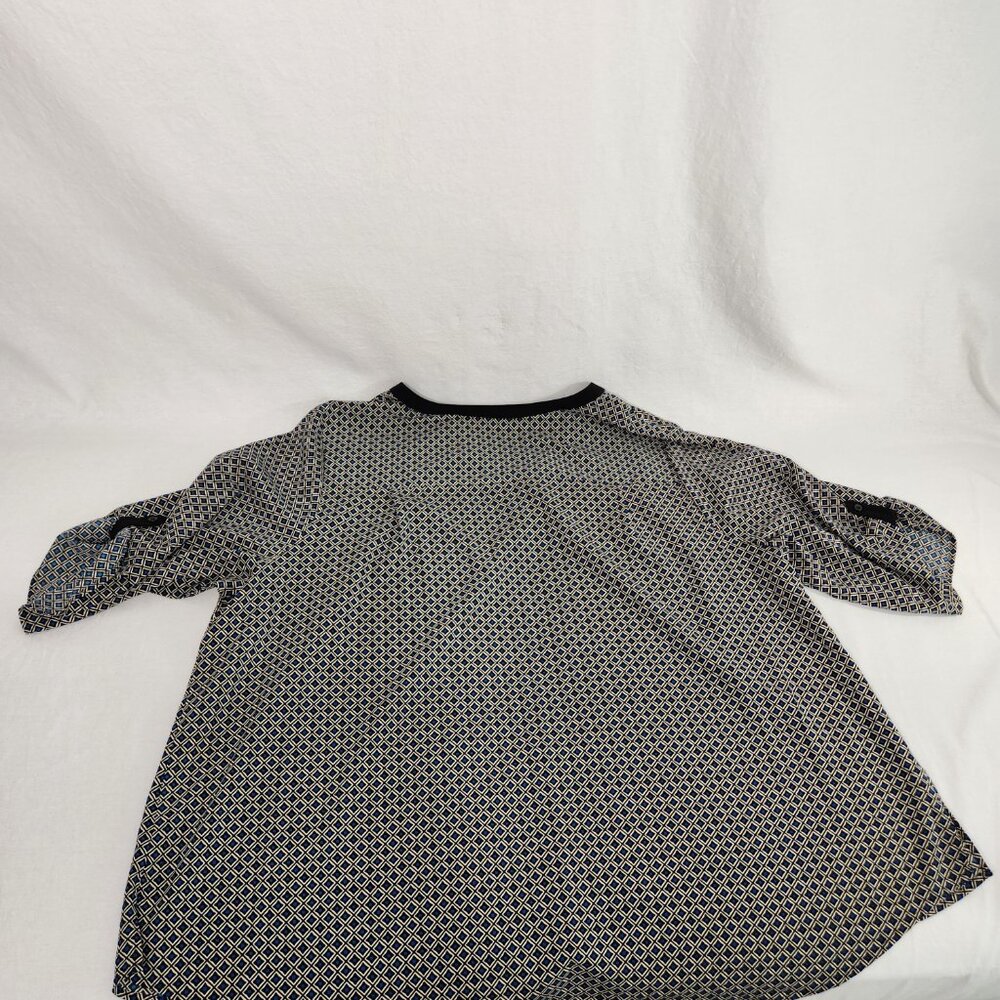 Catherines Multicolor Geometric Full Button Down … - image 7